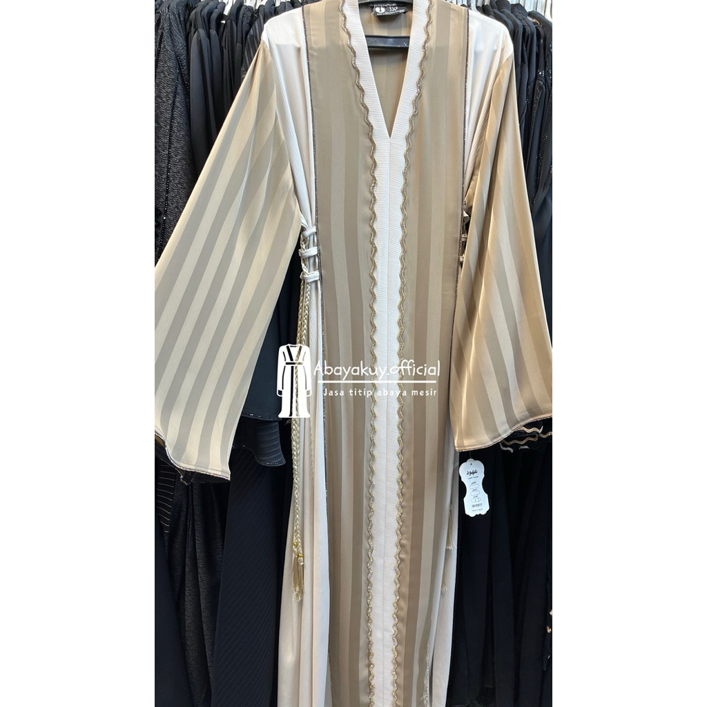 Abaya Mesir - Abaya Tali Pinggang Mesir Versi 2