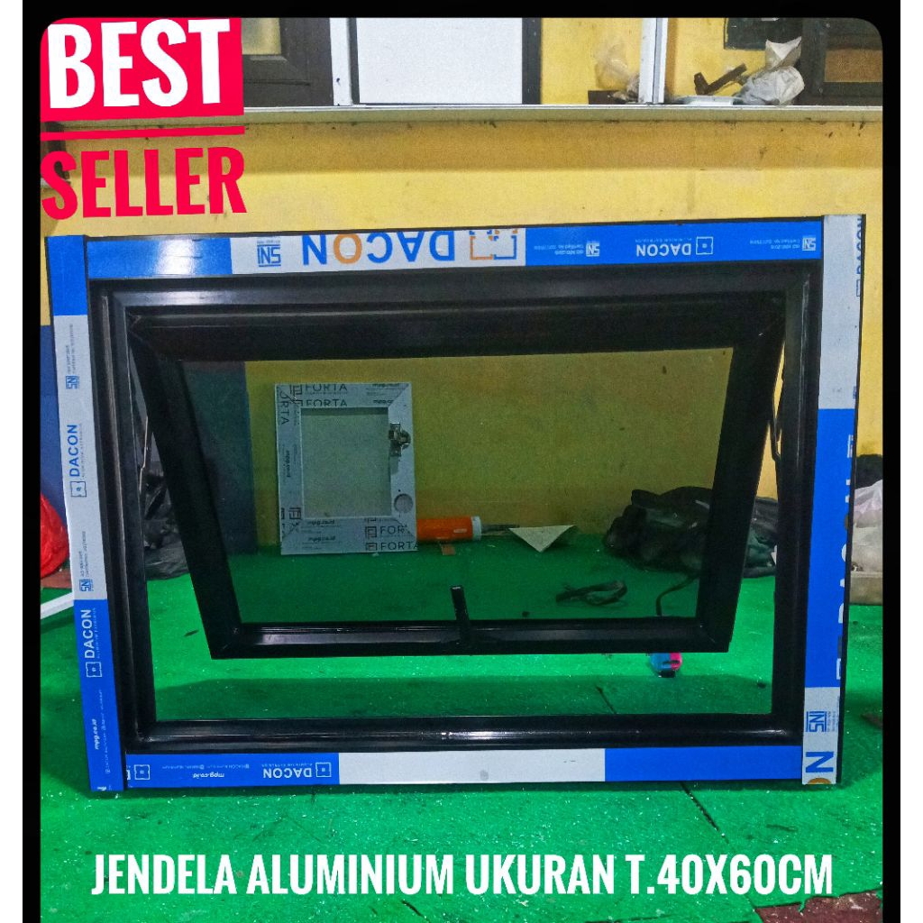Jendela Boven Aluminium|Jendela Aluminium 60x40/70x40/80x40/90x40/100x40|Jendela Aluminium Putih/Hit