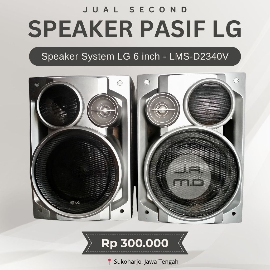 LG LMS-D2342V Speaker Pasif | 6Ω | 60W Max | Second Original