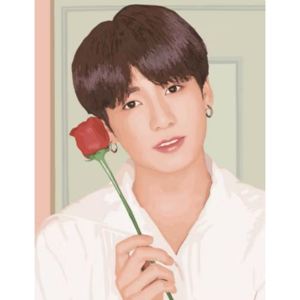 

(RARE) BTS JUNGKOOK OFFICIAL PAINTING DIY UNSEALED SEALED (peralatan gambar dan mewarnai masih sealed, hanya dibuka cover nya saja)