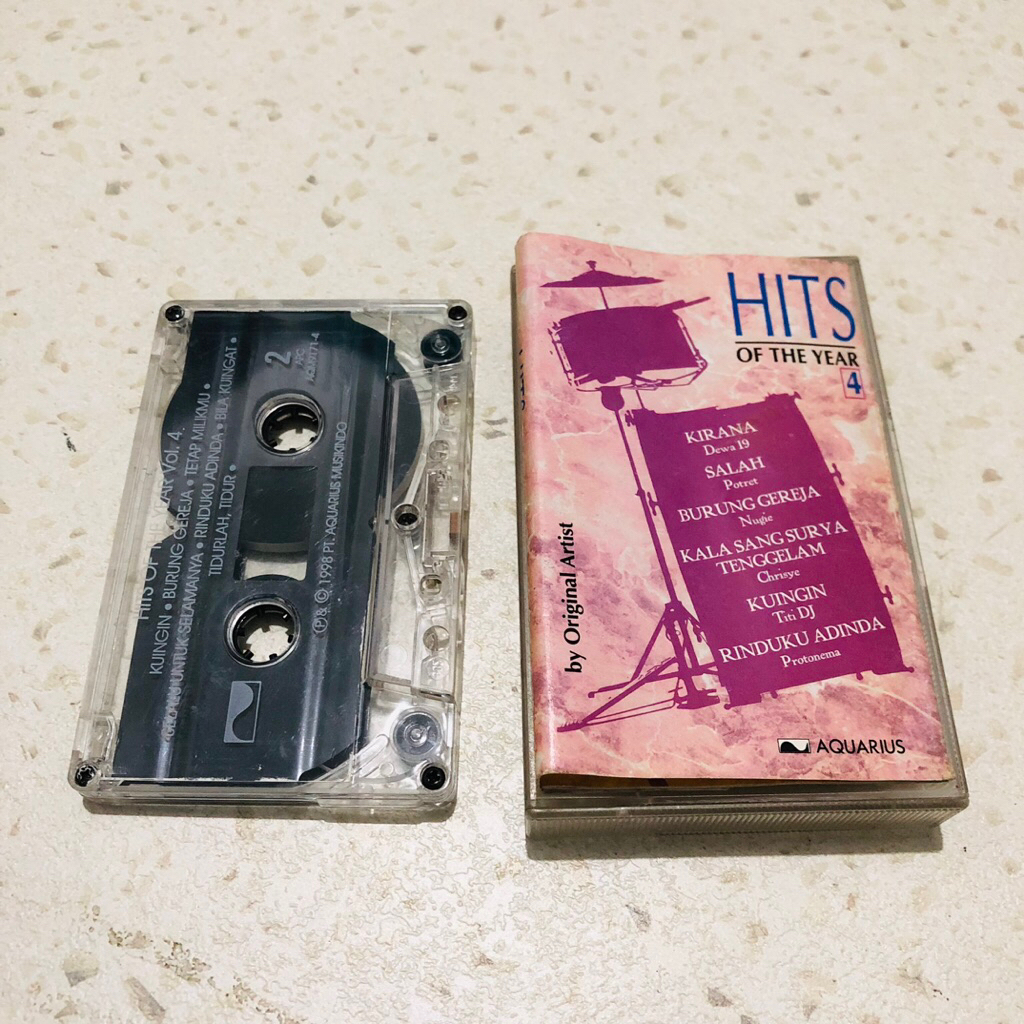 Kaset Pita Hits Of The Year / Kaset Kompilasi pop indonesia