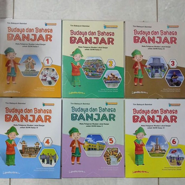 KODE G52V Kelas 1 2 3 4 5  6 SDMI Mulok Muatan Lokal Budaya dan Bahasa Banjar Kurikulum Merdeka Pene