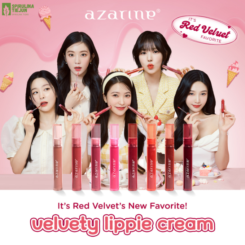 Azarine Velvety Lippie Cream Hydrating Lightweight Lip Velvet Lip Matte 3.2 ml, azarine lip tint, li