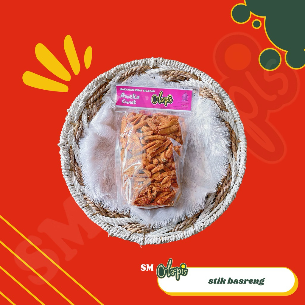 

BASRENG STIK PEDAS SNACK CAMILAN LEBARAN OLEH OLEH CILACAP ENAK MURAH
