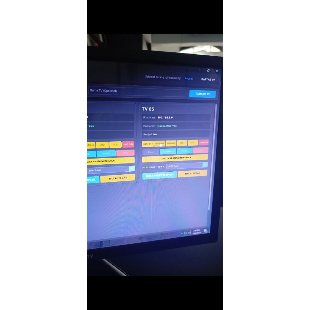 Software system Billing Playstation tanpa tarik kabel. modul wireless