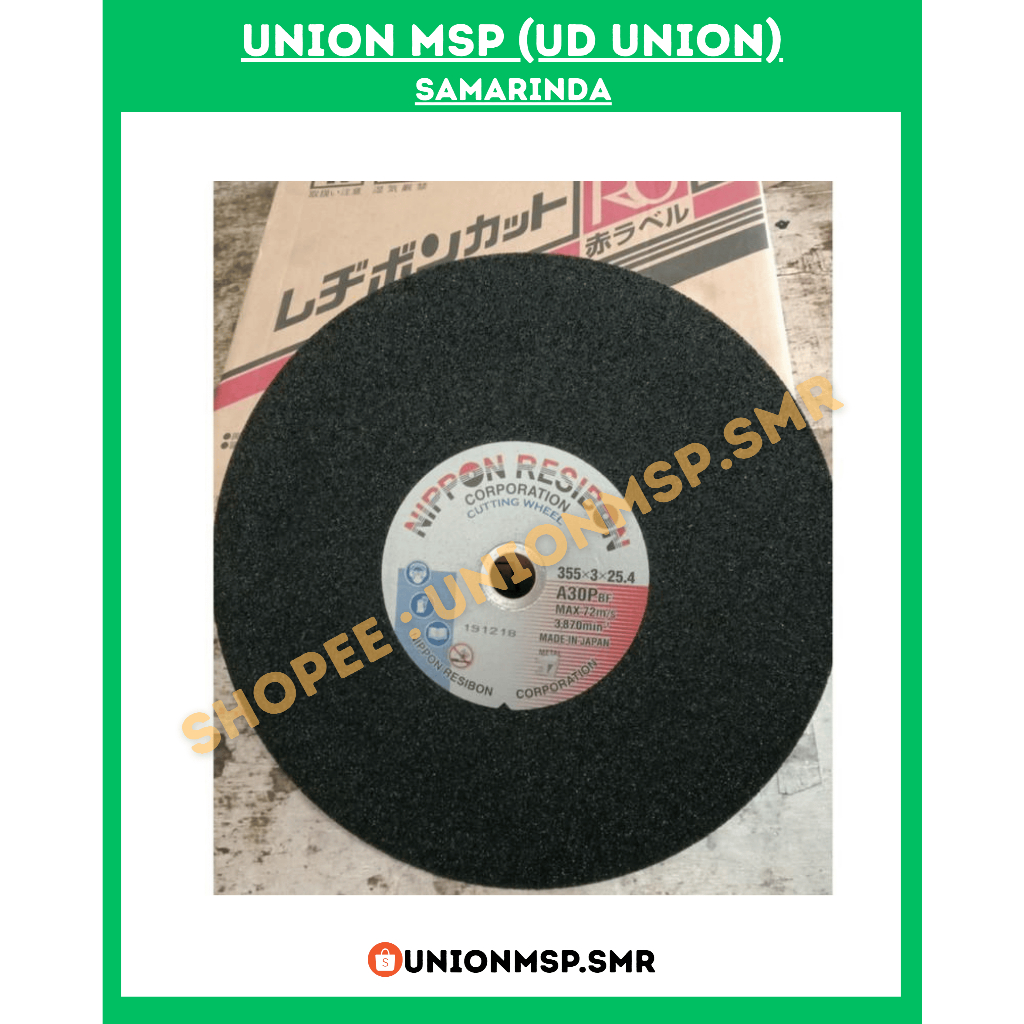 Batu Gerinda Potong Besi Beton 14 Inch – Cutting Wheel Metal untuk Mesin Potong Duduk