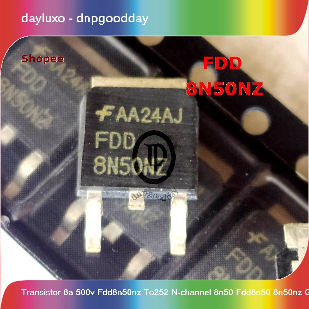 transistor 8a 500v fdd8n50nz to252 n-channel 8n50 fdd8n50 8n50nz gds
