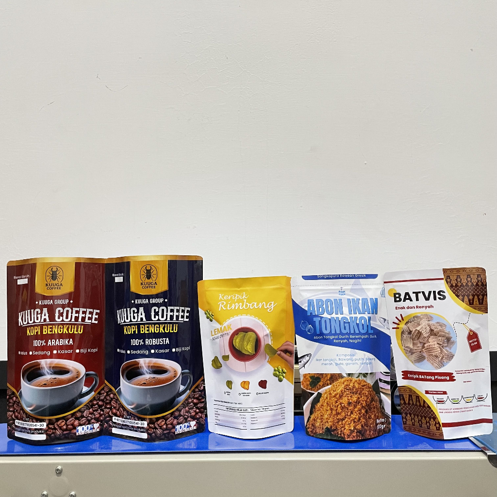 Sample Kemasan Plastik Klip Standing Pouch Full Print