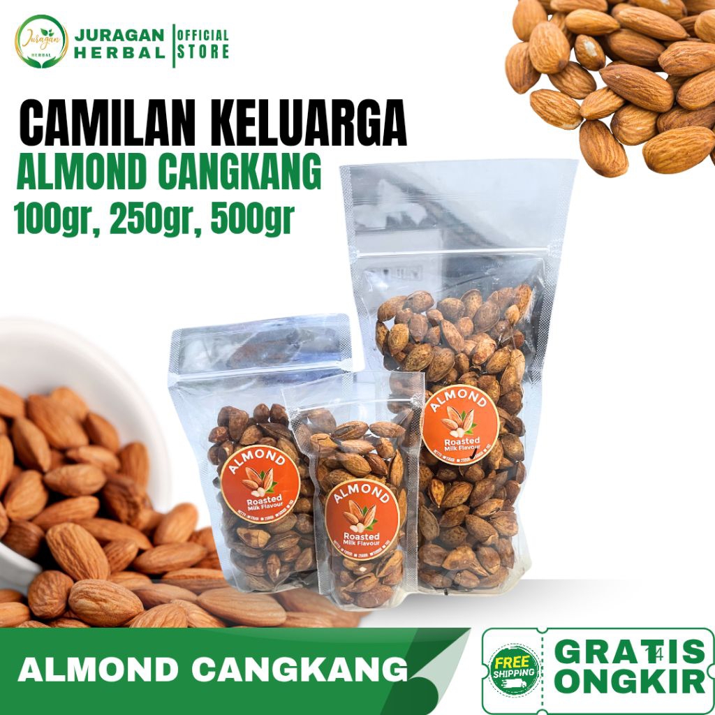 

ALMOND CANGKANG | Roasted Almond Butter Milk | Oleh Oleh Haji dan Umroh | Camilan Arab | Juraganherbal5