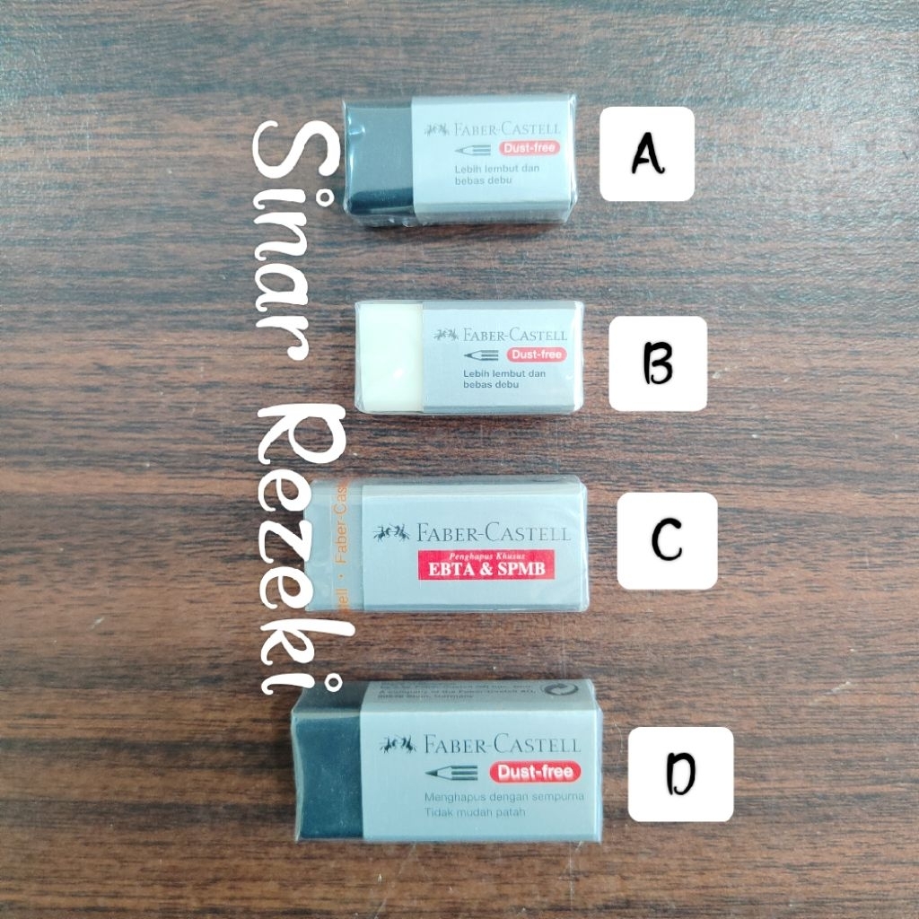 

1 buah!! Penghapus faber castell Dust Free/penghapus fabercastell/penghapus FC 187299