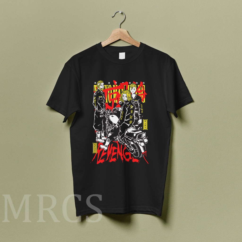 Kaos Anime Tokyo Revengers – Desain Tokyo Manji Gang Keren  /T-Shirt Tokyo Manji Gang – Streetwear O