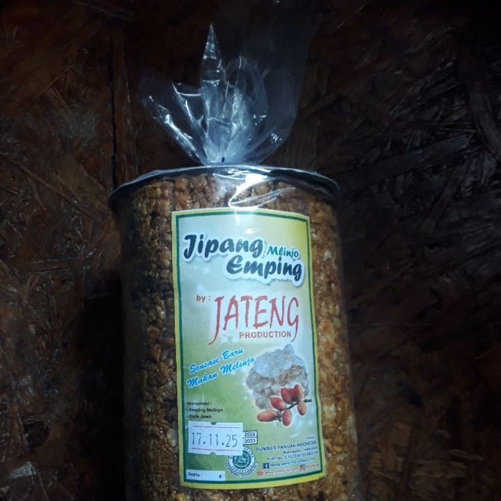 

jipang emping mlinjo khas wonosobo kemasan 250gram