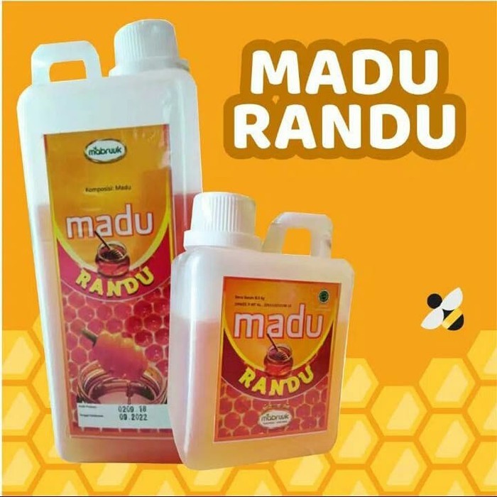 MADU RANDU MABRUUK - MADU MANIS 1 KG - 0,5 KG - MADU MURNI - MADU RANDU / MADU RANDU MABRUUK 1 KG
