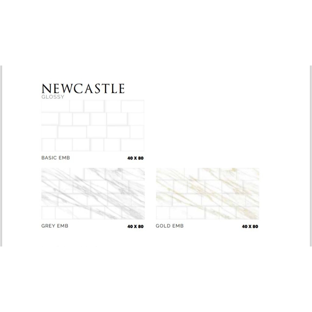 KERAMIK MERK PLATINUM TIPE NEWCASTEL BASIC GREY GOLD UKURAN 40X80 WARNA LATAR PUTIH PERMUKAAN TEKTUR