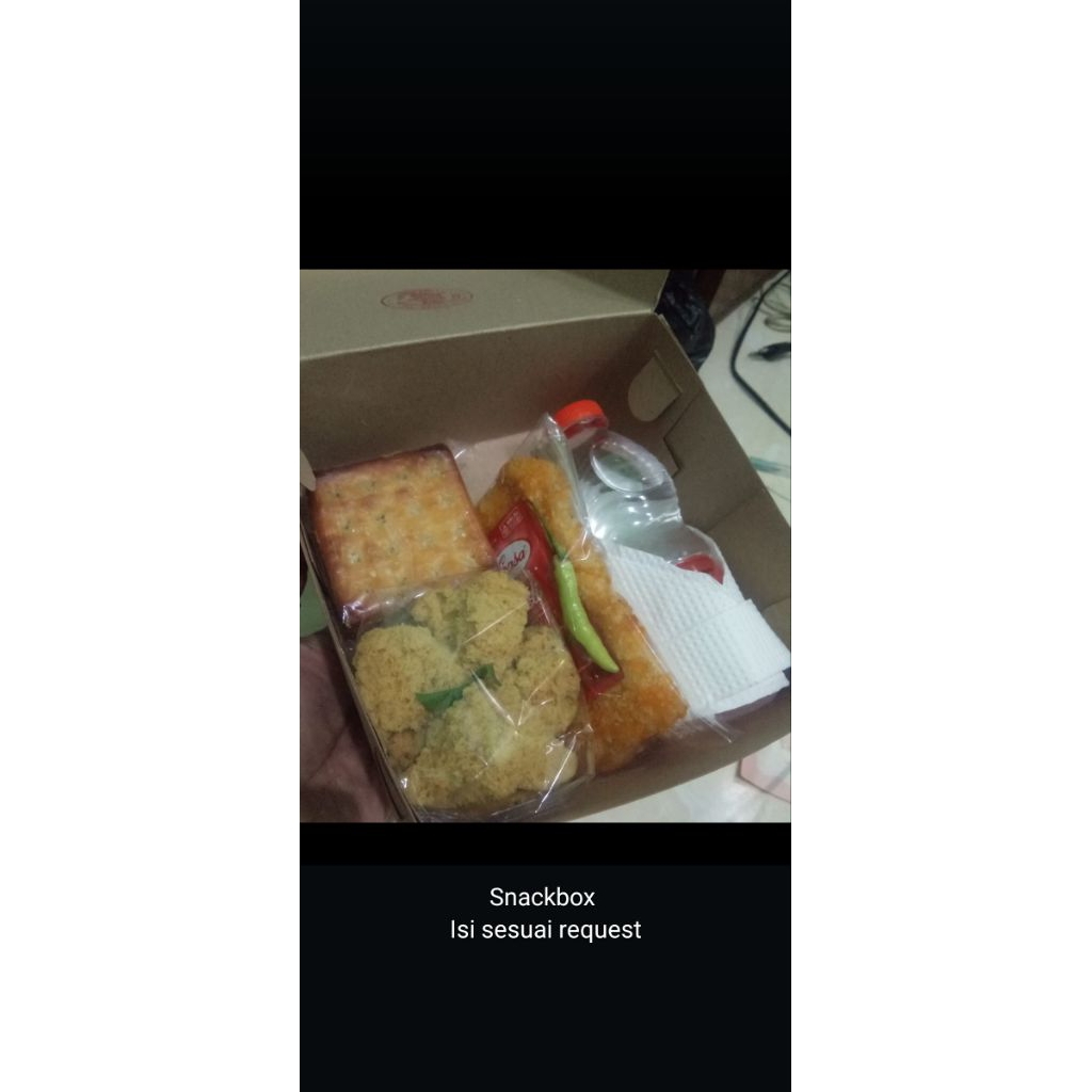 

Snack Box Premium - Isi Sesuai Request | Paket Konsumsi Rapat, Arisan, Acara Kantor