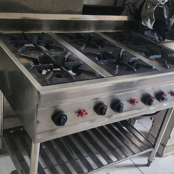 High Quality Pemanggang Minum Stainless Steel - Gas Stove 6 Burner Custum