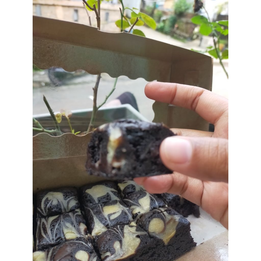 

brownies panggang keju sekat