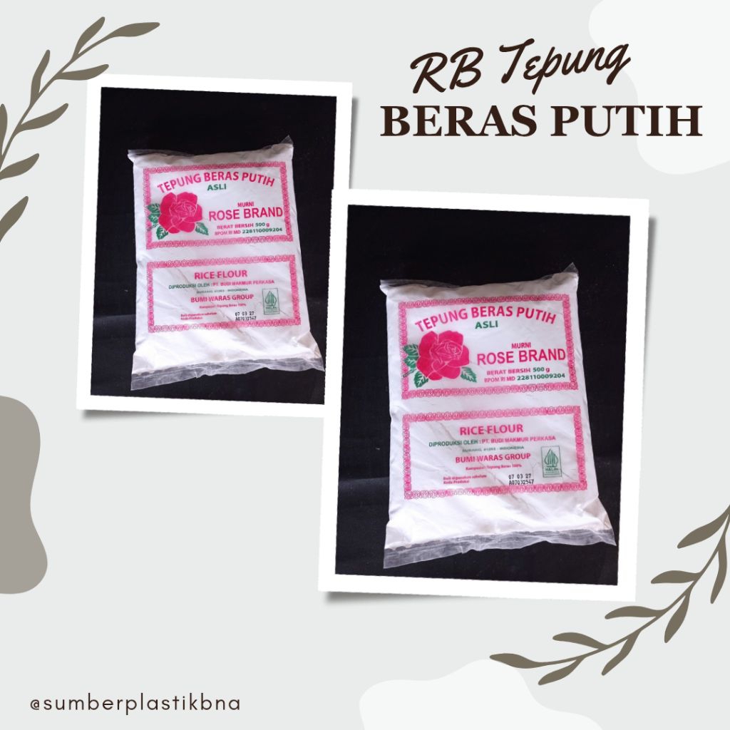 

Tepung Rose Brand Beras Putih 500gram