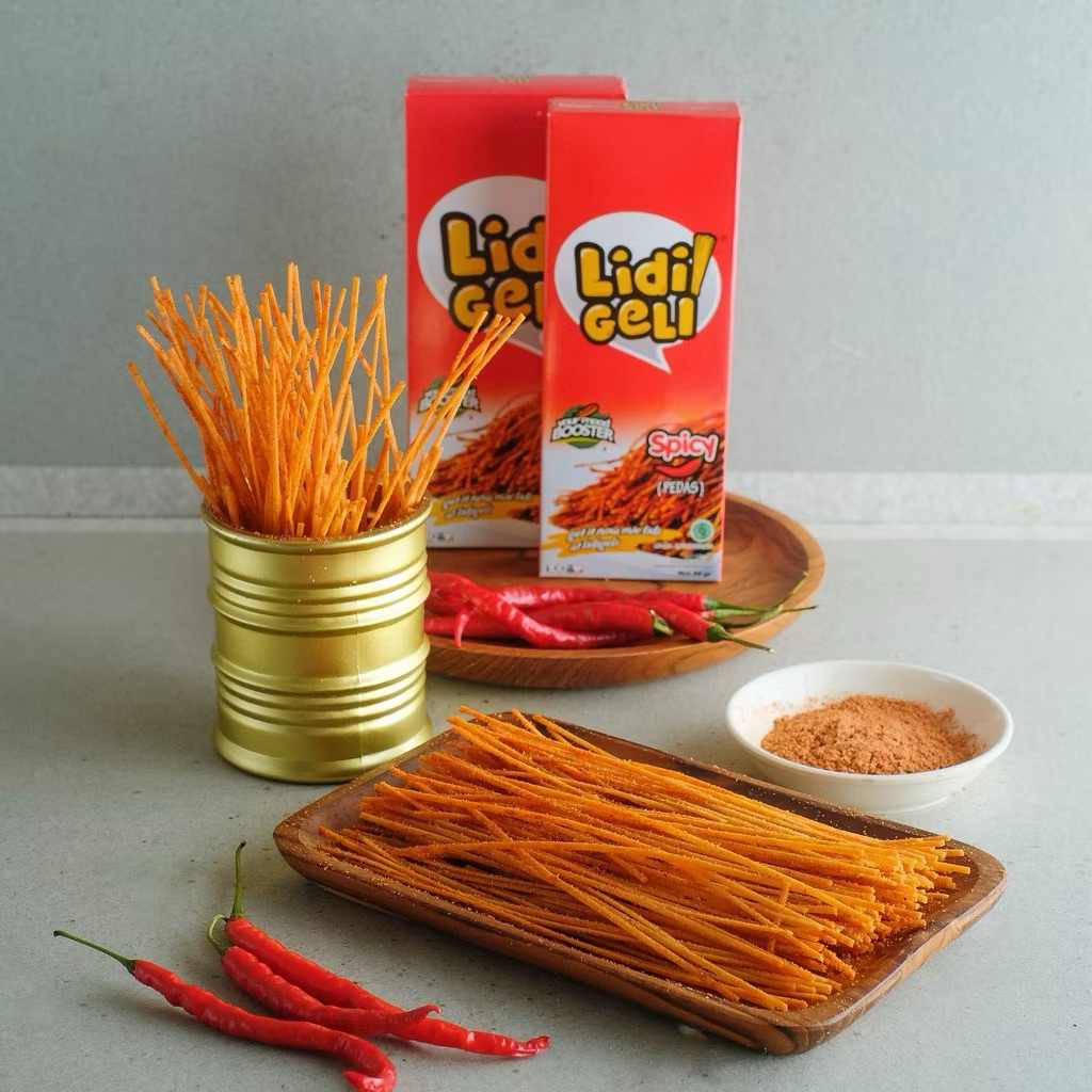 

LIDI GELI PEDAS GURIH | CEMILAN | SNACK