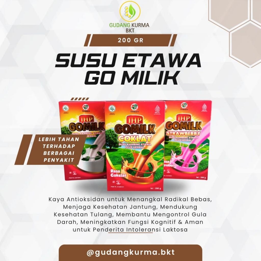 

GOMILK Susu Kambing Etawa Plus Herbal 200gr – Susu Bubuk Sehat Premium