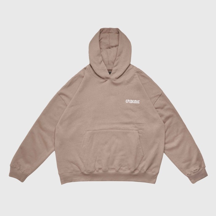 EPIDEMIC HOODIE - HD BOXY CHARIOT MOCCA