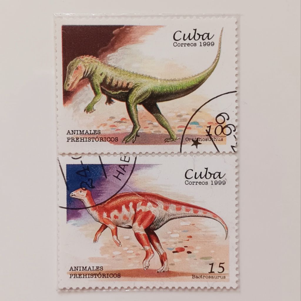 

(AB) Perangko Kuba 1999 Dinosaurs Set 2 pcs CTO