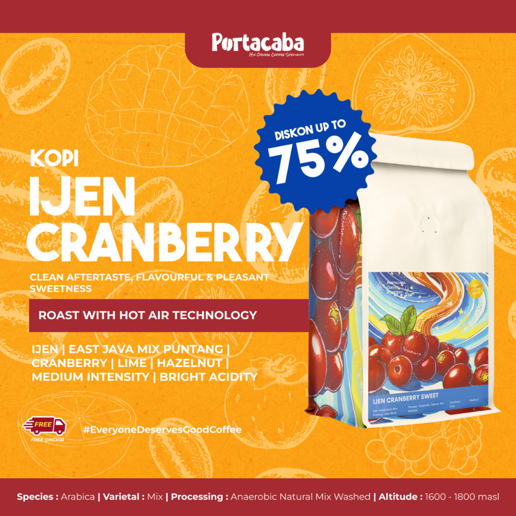 

Ijen Cranberry 1 Pcs Drip Bag Coffee - (kopi instan filter) by Portacaba