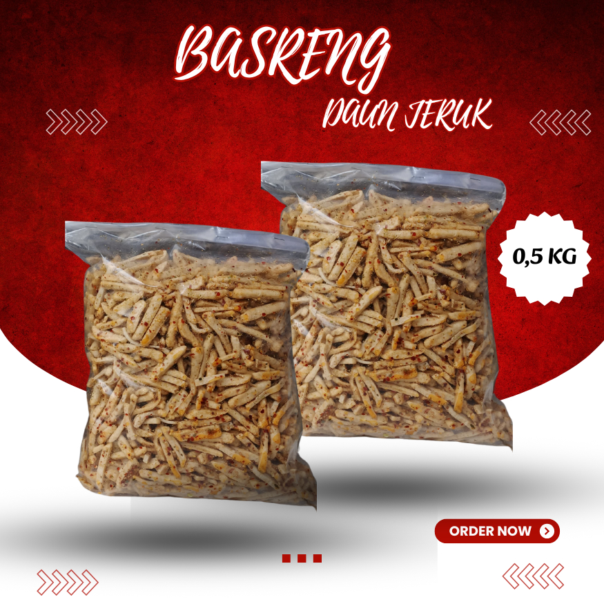 

CEMILAN PEDAS BASRENG DAUN JERUK 500 GRAM RENYAH DAN GURIH
