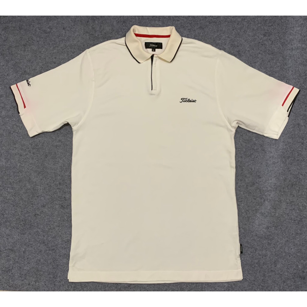 Titleist Zipper White Golf Shirt