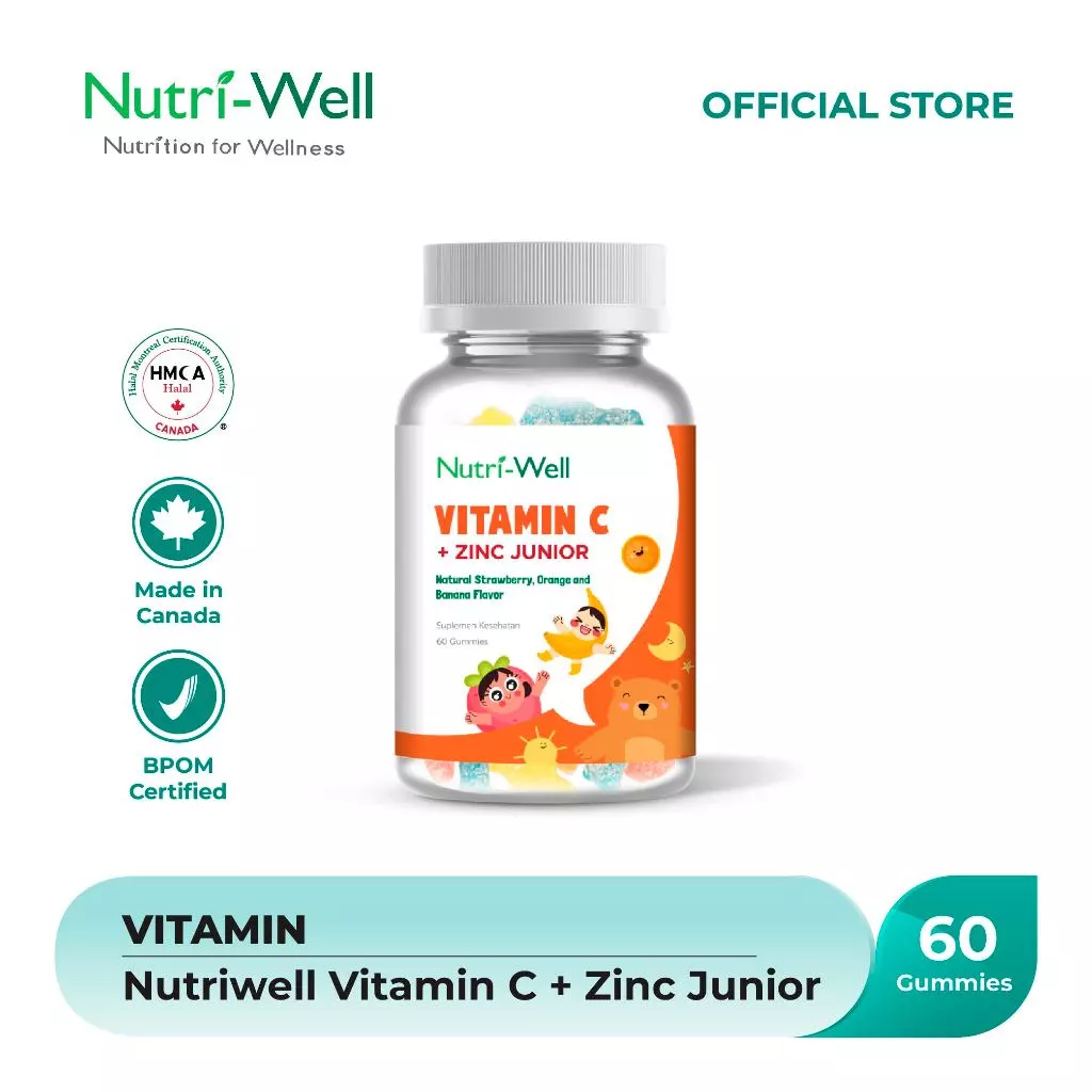 Nutriwell - Vitamin C + Zinc Junior 60 Gummies