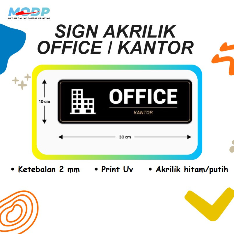 

Signage Akrilik Penanda Office Signboard Area Office