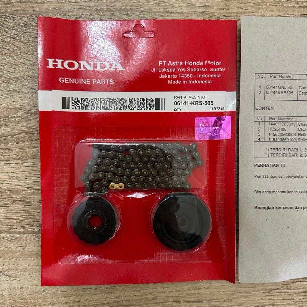 Rantai Mesin Kit Keteng Set Motor Honda Supra Fit Revo 06141-KRS-505