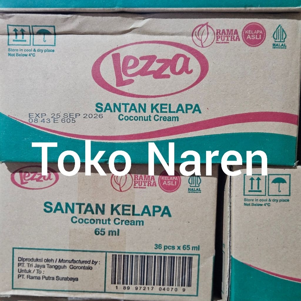 

SANTAN LEZZA / LEZZA SANTAN KELAPA KEMASAN SEGITIGA ISI 36 BERAT 65ML