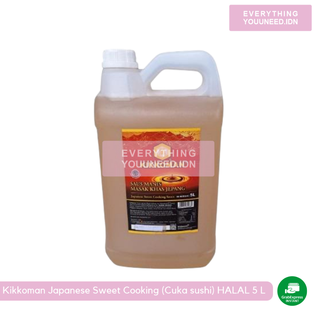 

Kikkoman Japanese Sweet Cooking (Cuka sushi) HALAL Jerigen 5 Liter