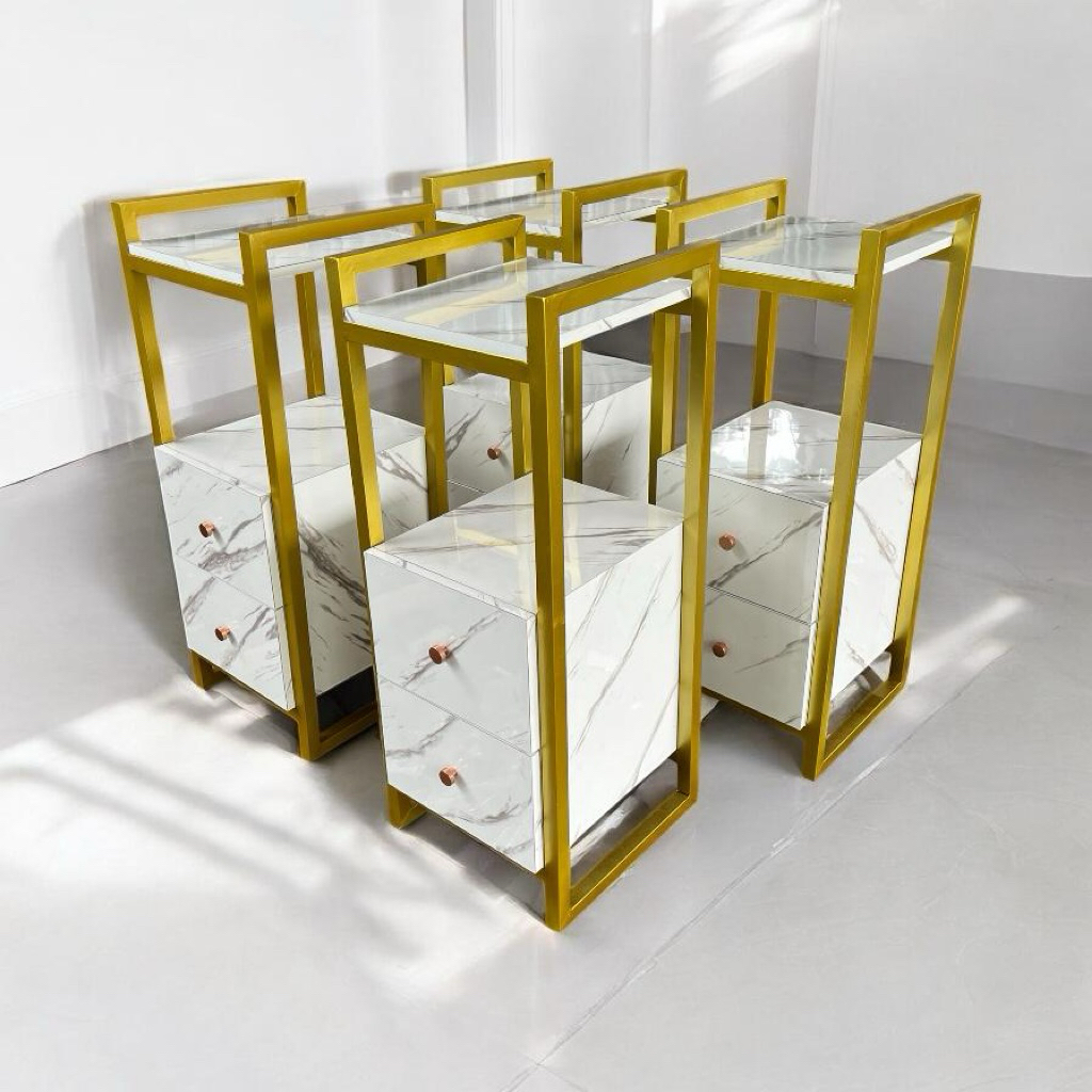 Rak Nakas minimalis | Meja salon | Meja Barbershop