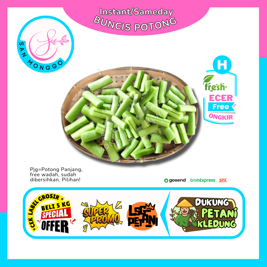

Sanmonggoo >> Sayur Buncis Potong -- Hasil Bumi SIndoro Sumbing Ecer (H)