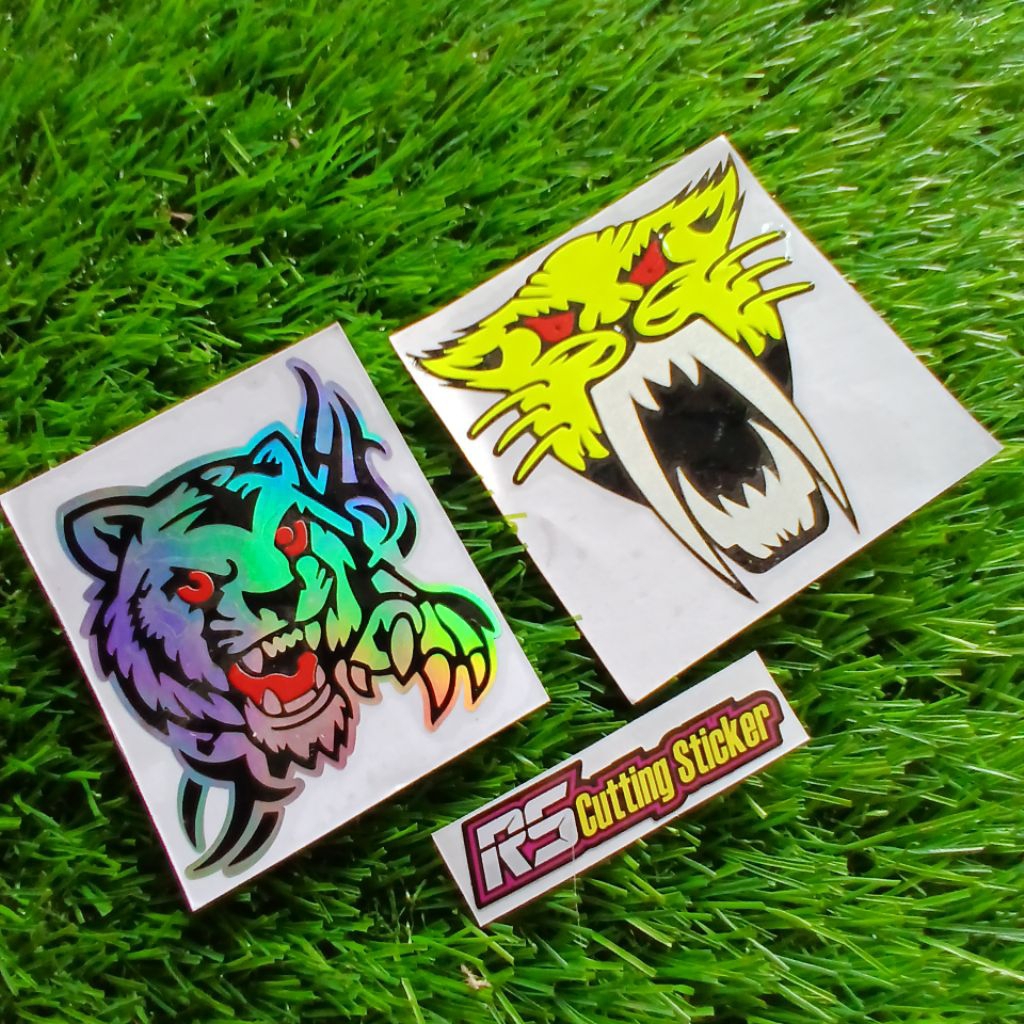 sticker cutting harimau sticker macan