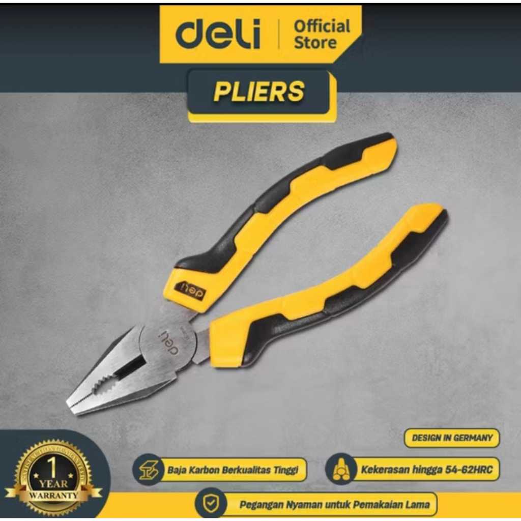 Diagonal pliers deli 6 inch / tang kombinasi 6 inch EDL2006