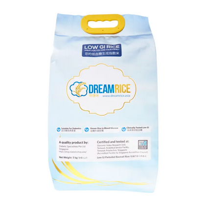 

DreamRice Low GI Rice Suitable for Diabetics Beras Diabetes - 2Kg / 5Kg