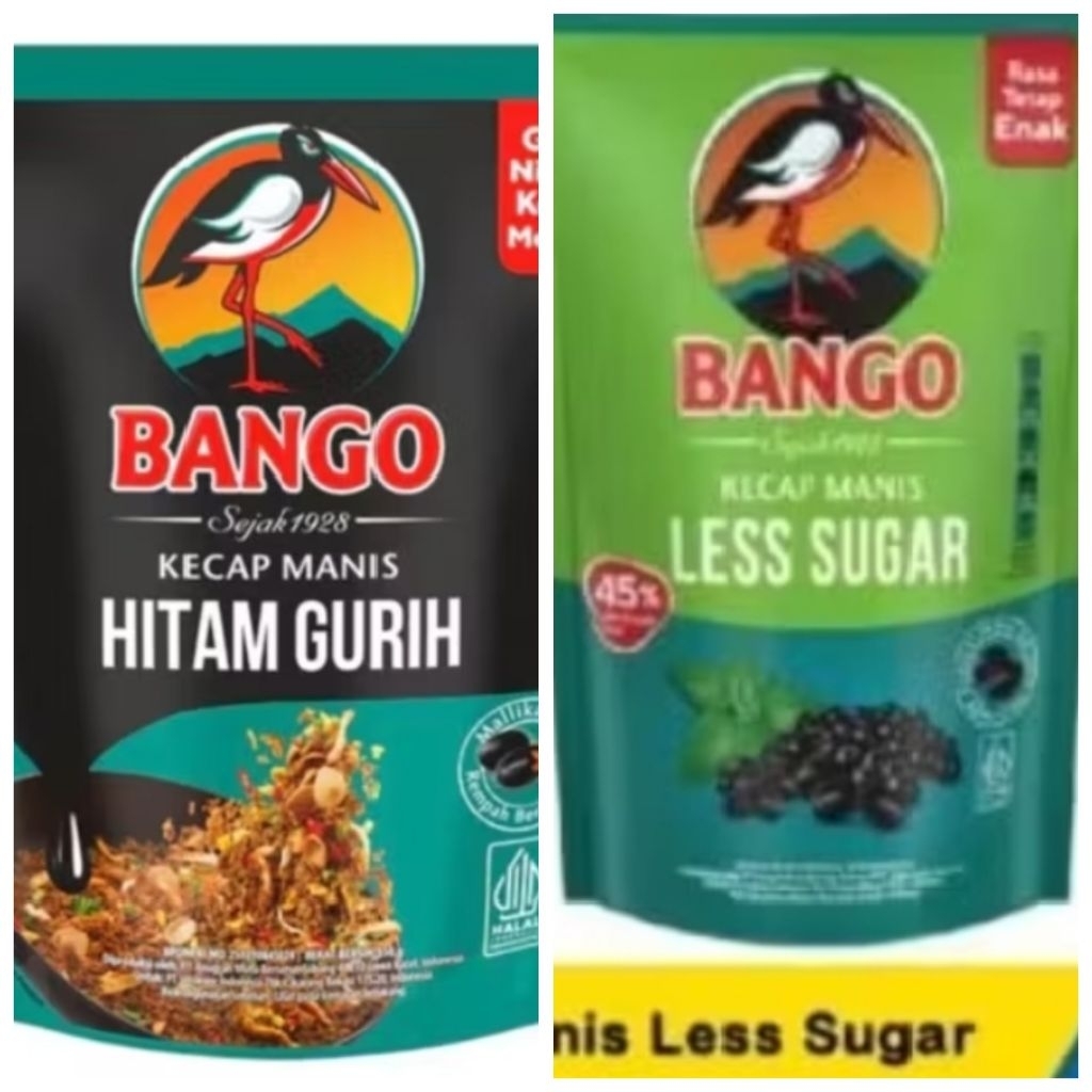 

Bango Kecap Manis Reffil Hitam Gurih & Less Sugar 550 g / 520 g