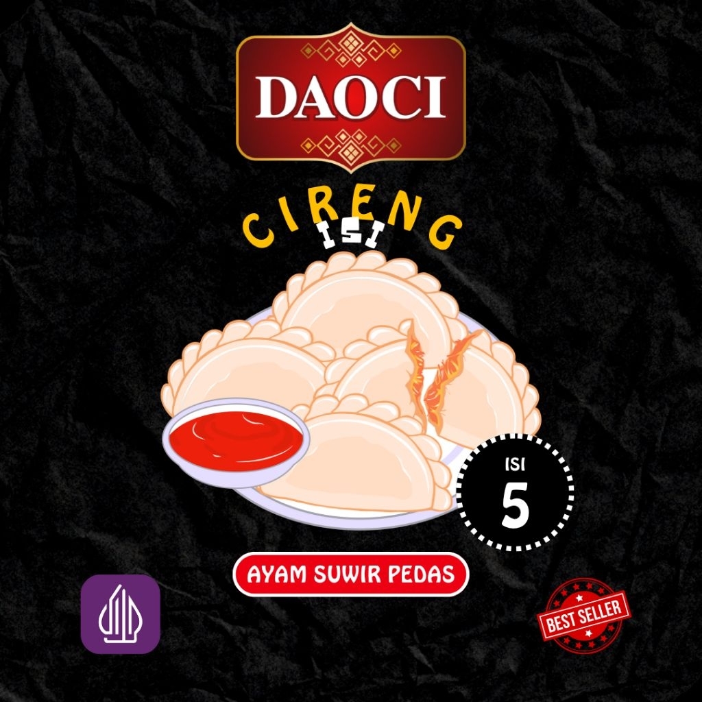 

DAOCI CIRENG ISI AYAM SUWIR 1 PACK ISI 5 PCS PEDAS PREMIUM