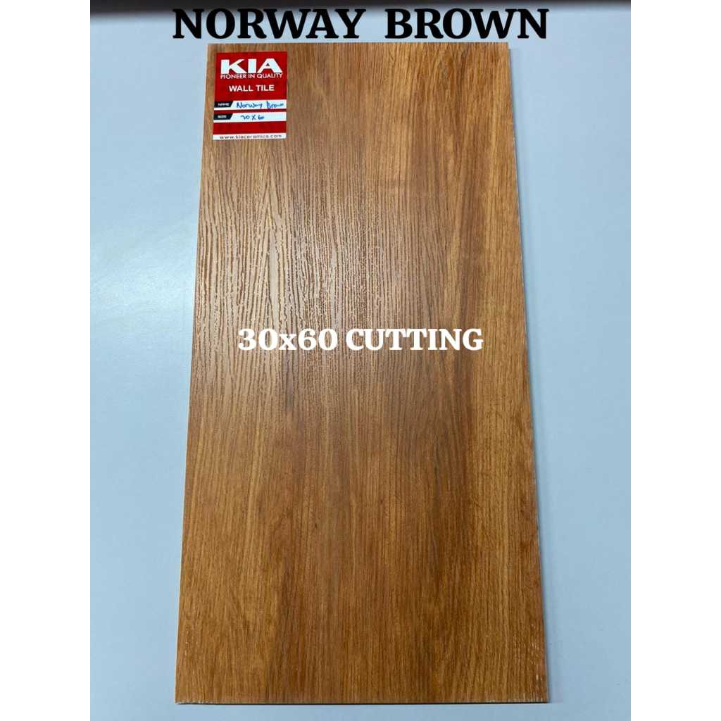 keramik kia norway brown 30x60 cutting medan