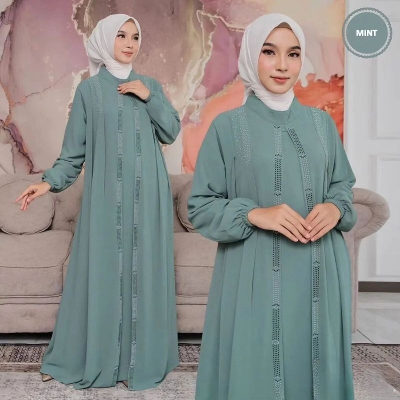 GAUN DRES gamis Pesta kondangan mewah Elegan model terbaru dres lebaran BAJU PESTA