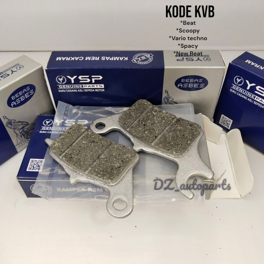 YSP Kampas Rem Depan Beat/Vario/Spacy KVB  original YSP