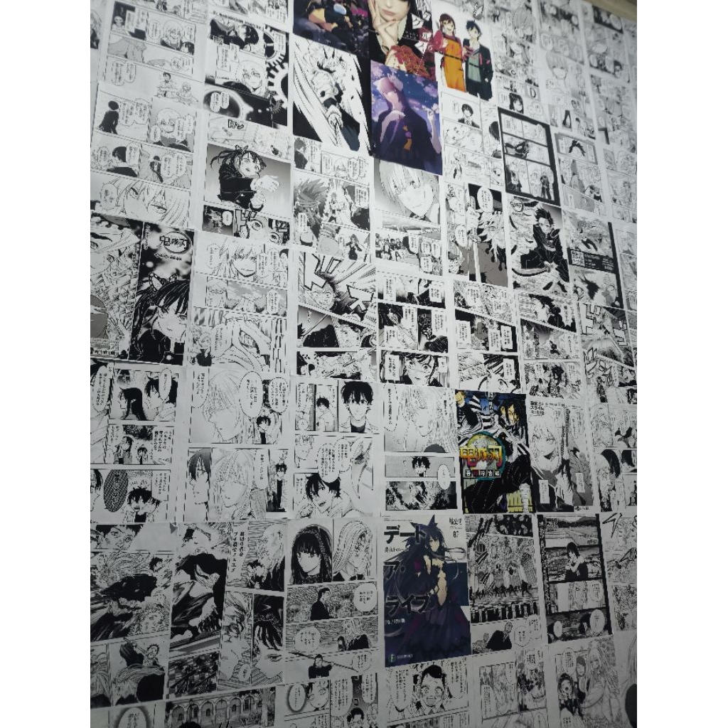 Wallpaper Dinding Anime Manga Sticker Paper Siap Tempel