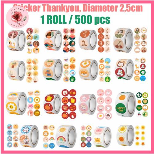 

Sticker Roll 500 Pcs for Kotak Makan and Botol Minum Cartoon Happy Birthday Happy Day ST001