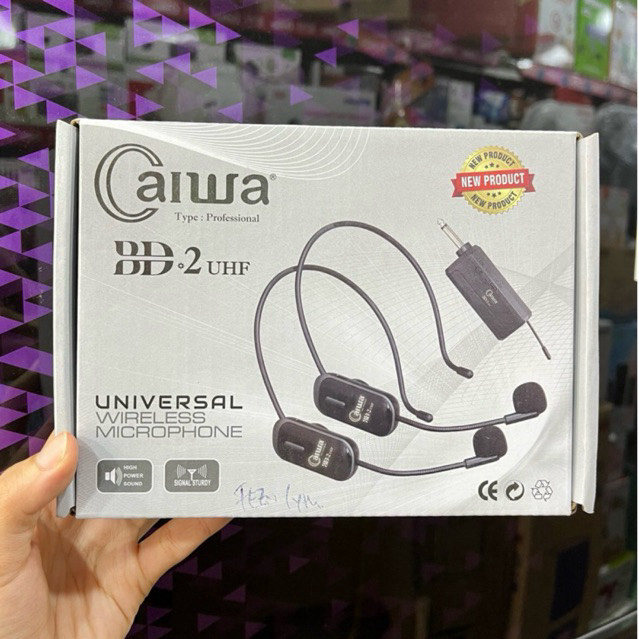 CAIWA MIC 2 BANDO WIRELESS - MIK BANDO WIRELESS TANPA KABEL - MIK BANDO TANPA KABEL - MICROPHONE BAN