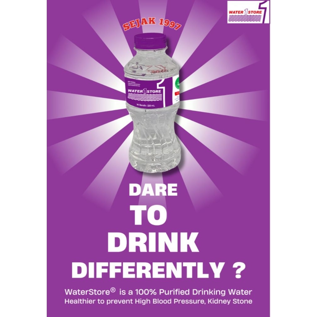 

DEmineral Water 1 Store 220ml isi 24 pch