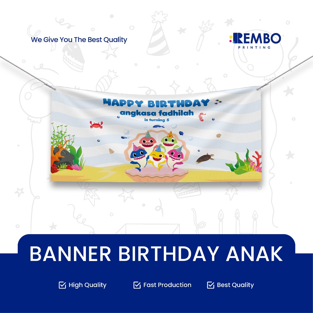 BANNER ULANG TAHUN / BACKDROP ULTAH / SPANDUK ULTAH CUSTOM ANAK LAKI - LAKI /  Ulang Tahun Kuromi / 