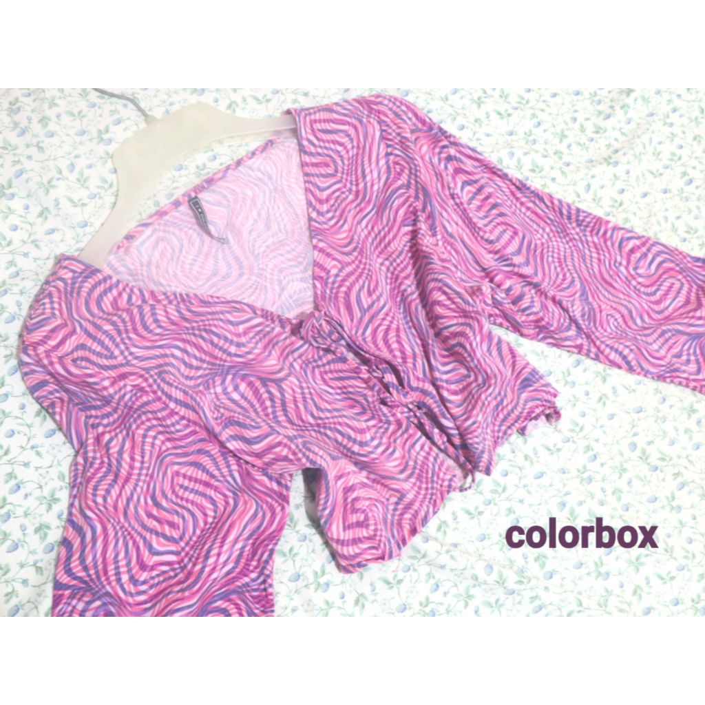 Preloved Bekas Outer Colorbox Wanita Lengan Panjang Size XL